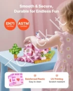 Magnetiniai Konstravimo Blokeliai „Princesės Pilis“, 100 Dalių Rinkinys - Image 5