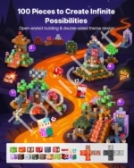 Magnetiniai Konstravimo Blokeliai „Tamsos Pilis“, 100 Dalių Rinkinys - Image 2