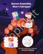 Magnetiniai Konstravimo Blokeliai „Tamsos Pilis“, 100 Dalių Rinkinys - Image 3