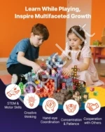 Magnetiniai Konstravimo Blokeliai „Tamsos Pilis“ , 150 Dalių Rinkinys, Stiprūs Magnetai - Image 4