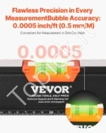 Magnetinių Gulsčiukų Rinkinys (4 vnt.): 120 cm, 60 cm, 40 cm, 25 cm, Smūgiams Atsparus Aliuminis - Image 2