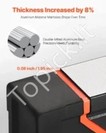 Magnetinių Gulsčiukų Rinkinys (4 vnt.): 120 cm, 60 cm, 40 cm, 25 cm, Smūgiams Atsparus Aliuminis - Image 3