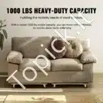 Medinis transportavimo vežimėlis su ratukais (2 vnt.), 454 kg talpa, 76,2×45,7×13 cm, Sunkiems Baldams ir Kroviniams - Image 5