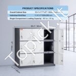 Metalinė Daiktų Spintelė Su 9 Skyriais, 90x45x94 cm, 30 kg / Skyrius - Image 6