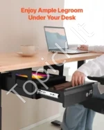 Metalinis Stalčius po Stalu su Užraktu ir Lentyna, 365×335×185 mm, Juodas, Plienas - Image 4