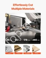 Metalo Juostinis Pjūklas 1,1kW, Pjovimas 170×300mm, 4 Greičiai, Horizontalus/Vertikalus, 0−45∘ Kampas - Image 3