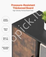 Mobili Rakinama Dokumentų Spintelė su Atviromis Lentynomis Ruda/Juoda – 93 x 40 x 63,5 cm - Image 5