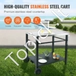 Mobilus Griliaus / Krosnelės Stalas 1000x640x835 mm Nerūdijantis Plienas - Image 2