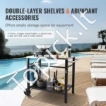 Mobilus Griliaus / Krosnelės Stalas 1000x640x835 mm Nerūdijantis Plienas - Image 3