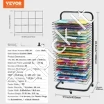 Mobilus Meno Džiovinimo Stovas (25 Lentynos), 423 x 317 mm Lentynos - Image 6