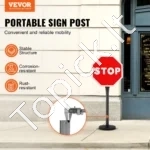 Mobilus Parkavimo Ženklų Stovas (1 vnt.), 123 cm Aukščio, U-kanalas, Su Ratukais - Image 6