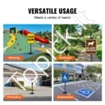 Mobilus Parkavimo Ženklų Stovas (1 vnt.), 123 cm Aukščio, U-kanalas, Su Ratukais - Image 2