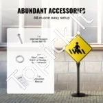 Mobilus Parkavimo Ženklų Stovas (1 vnt.), 123 cm Aukščio, U-kanalas, Su Ratukais - Image 3