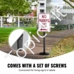 Mobilus Parkavimo Ženklų Stovas (1 vnt.), 123 cm Aukščio, U-kanalas, Su Ratukais - Image 4