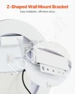 Modernus Apvalus LED Vonios Veidrodis 60 cm Skersmuo, 3 Spalvos - Image 6