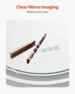 Modernus Apvalus LED Vonios Veidrodis 60 cm Skersmuo, 3 Spalvos - Image 5