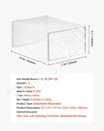 Modulinių Batų Dėžių Rinkinys 12 Vnt.: Skaidrios, 33.4x23x14.5 cm (Viena Dėžė) - Image 7