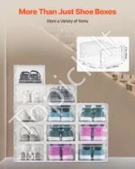 Modulinių Batų Dėžių Rinkinys 12 Vnt.: Skaidrios, 33.4x23x14.5 cm (Viena Dėžė) - Image 4