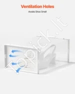 Modulinių Batų Dėžių Rinkinys 12 Vnt.: Skaidrios, 33.4x23x14.5 cm (Viena Dėžė) - Image 5