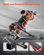 Multifunkcinis Reguliuojamas Sulankstomas Treniruočių Suoliukas, 138 cm x 30,5 cm x 43 cm, iki 300 kg - Image 5