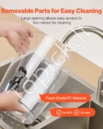 Nerūdijančio Plieno Gėrimų Dozatorius / Sulčių Talpykla 8 L su Kraneliu 300x240x570 mm, Sidabrinė - Image 6