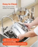 Nerūdijančio Plieno Termo Gėrimų Dozatorius 12 L, Karštiems ir Šaltiems Gėrimams 280x280x520 mm, Sidabrinis - Image 6