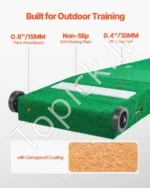 Nešiojama Beisbolo/Softbolo Mėtimo Platforma Su Ratukais,Su Dirbtine Žole - Image 3