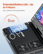 Nešiojamas DVD Grotuvas 25,6 cm (10,1 col.) HD Ekranas (1024x600), 4 val. Baterija (2500 mAh) - Image 3