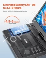 Nešiojamas DVD Grotuvas 39,6 cm (15,6 col.) HD Ekranas (1366x768),4,5–5 val. Baterija (5000 mAh) - Image 3