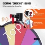 Nešiojamas Stalo Laimės Rato Žaidimas su 14 Segmentų, 601 mm Skersmuo - Image 3