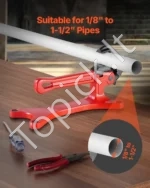 Nešiojamas Vamzdžių Spaustuvas (3,2 mm - 38,1 mm), Lengvas Aliuminis Korpuse - Image 2