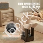 Nuimamas Batų Džiovintuvas Su Šilumos Pūstuvu 4 Vamzdžiai, 2 Poros, 200W - Image 4