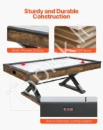 Oro Ritulio Stalas (Air Hockey) 214 cm, Medinės Apdailos,Elektroninis Skaičiavimas, MDF/Geležis - Image 6