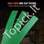 PET Poliesterio Juosta Sunkiems Kroviniams , 1200 m Ilgio, 15,9 mm Pločio, 0,8 mm Storio – Jėga Iki 450 kg, Žalia - Image 4