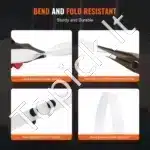 PP Polipropileno Juosta, 3000 m Ilgio, 12,7 mm Pločio, 0,8 mm Storio – Ekonominis Pakavimas, Balta - Image 2