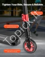 Paspirtukas Paaugliams: Aliuminio Lydinio, HIC Kompresija, 500 x 100 mm Deka, 79.6 cm Aukštis - Image 4