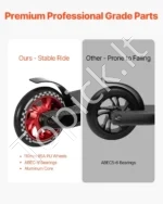 Paspirtukas Paaugliams: Aliuminio Lydinio, HIC Kompresija, 500 x 100 mm Deka, 79.6 cm Aukštis - Image 5