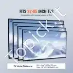 Pasukamas ir Reguliuojamo Aukščio TV Stovas 32-85 Colių, 134,5 - 140 cm Aukščio - Image 5