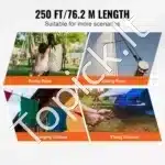 Pinta Nailono Virvė 5 mm x 76,2 m – Juoda, 3,2 kN Atsparumas, 32 Sruogos, Su Ritės Dėklu - Image 2