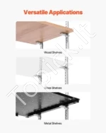 Plataus Panaudojimo Metalinių Lentynų Laikiklių (Klipsų) Komplektas. 40 Vnt - Image 6