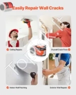 Plati Savaime Klijuojanti Gipso Kartono Juosta 12 vnt., Stiklo Pluošto Tinklelis, 150 mm x 30 m - Image 3