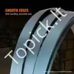 Plieninė Tvirtinimo Juosta Kroviniams (Rulonas), 500 m Ilgio, 19 mm Pločio, 0,55 mm Storio – Jėga Iki 770 kg! - Image 4