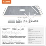 Plonas Stačiakampis Dušo Pagrindo Rinkinys 152,4 cm x 121,9 cm, 28 mm EPS, 50,8 mm - Image 2