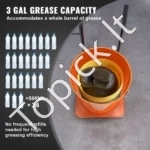 Pneumatinė Tepalo Pompa, 20 L talpa, 0.6–0.8 MPa, 410 x 325 x 820 mm - Image 4