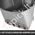 Pneumatinis Cemento Skiedinio Purkštuvas, 4 Purkštukai - Image 3