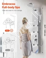 Prabangi Dušo Panelė 3/5 Funkcijos,122/124 cm Aukštis - Image 2