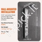 Prabangi Dušo Panelė Su Ekranu 6 Funkcijos, LED Šviesos,134,5 x 20 cm - Image 6