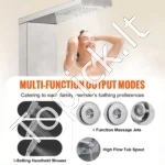 Prabangi Dušo Panelė Su Ekranu 6 Funkcijos, LED Šviesos,134,5 x 20 cm - Image 2