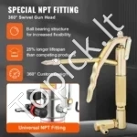 Pramoninė Pneumatinė Tepimo Pompa, 40 L, 0.6–0.8 MPa, 475 x 365 x 870 mm - Image 2