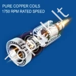 Pramoninis DC Variklis  1 PS / 12 V, 1750 APS./min., Nuolatinis Magnetas, 56C Rėmas, TEFC - Image 2